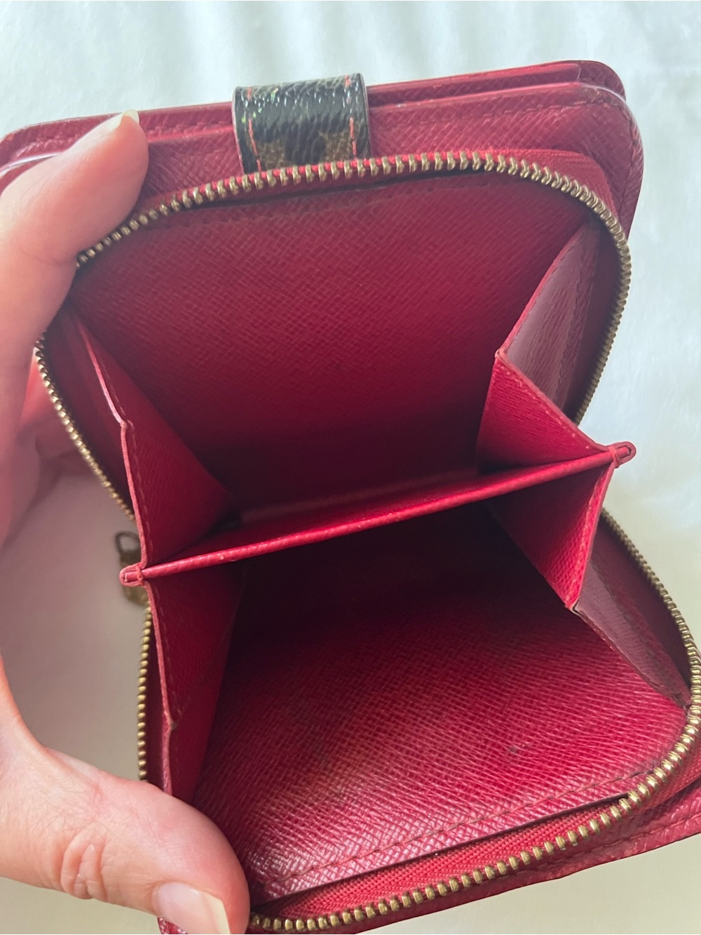 Louis Vuitton Monogram Cerises Compact Wallet - Brown/Red - Picture 7 of 7
